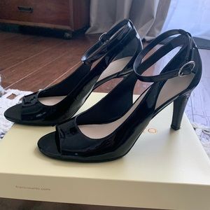 Franco Sarto Emmy Black Patent heel -10M